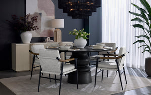 LUMINA CHANDELIER - BLACK JUTE