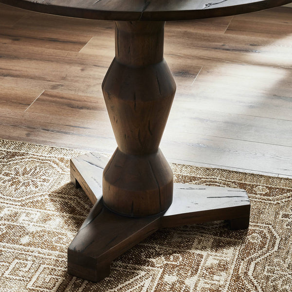 Rivi Large End Table In Antique Belgium Bleach