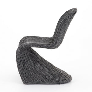Portia Outdoor Dining Chair In Vintage Coal
