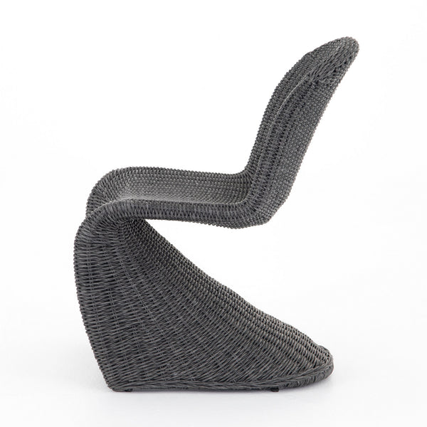 Portia Outdoor Dining Chair In Vintage Coal