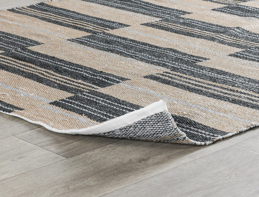 Indoor/Outdoor Colton Stripe Rug - Charcoal 8'x10'