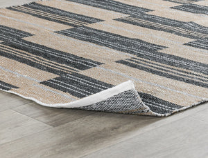 Indoor/Outdoor Colton Stripe Rug - Charcoal 8'x10'