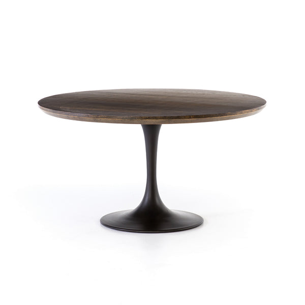 Powell Dining Table 55" In English Brown Oak