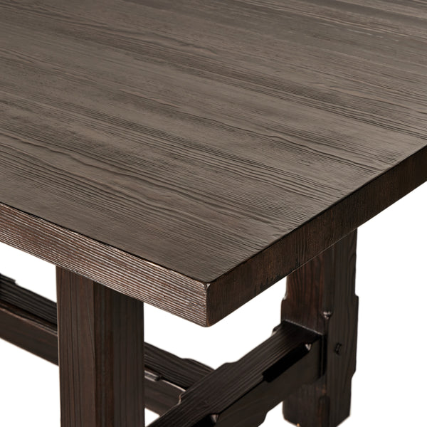 The Arch Dining Table in Medium Brown Fir Veneer
