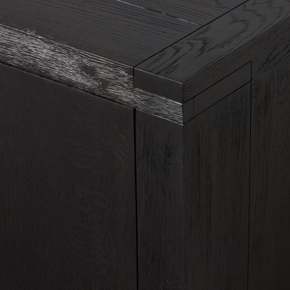 Warby Media Console In Worn Black Veneer