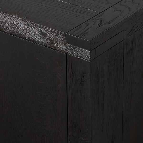 Warby Media Console In Worn Black Veneer