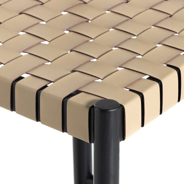Heisler Stool In Almond Leathr Blnd In Counter