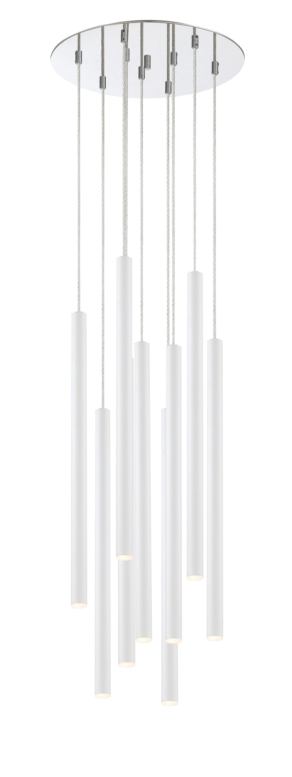 Forest 9 Light Island/Billiard in Chrome Finish