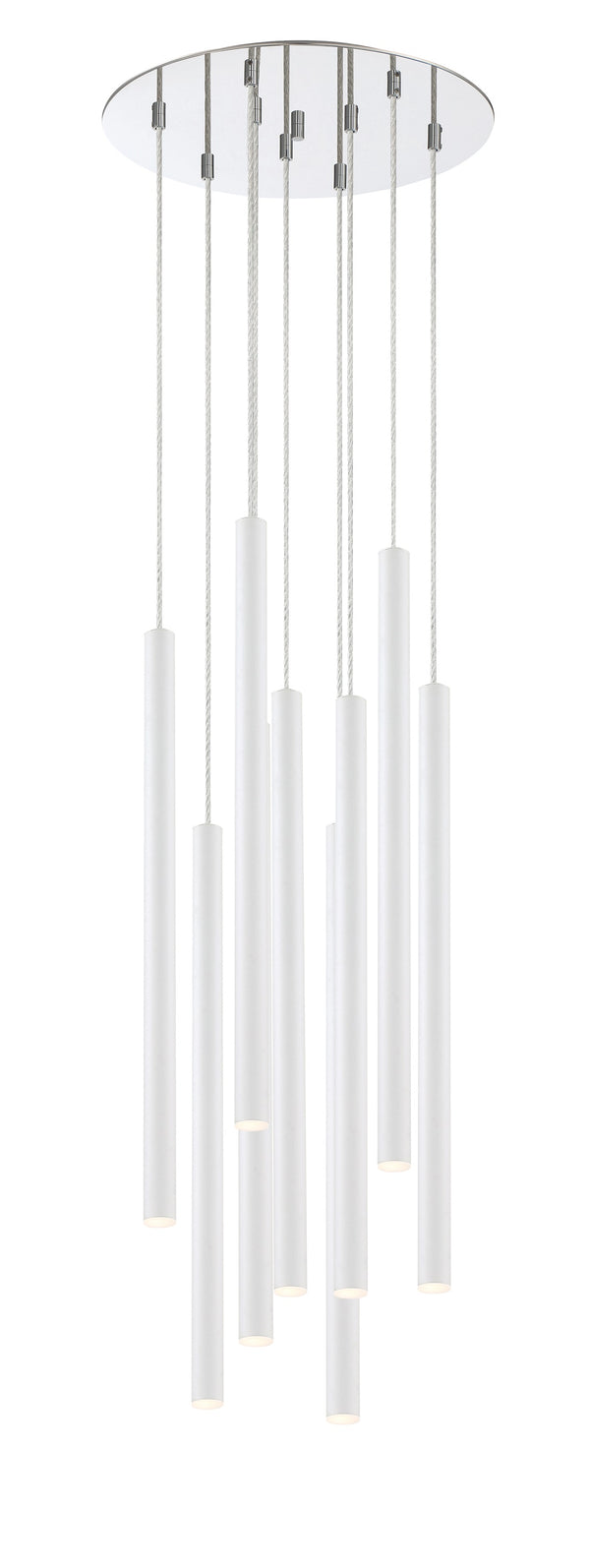 Forest 9 Light Island/Billiard in Chrome Finish
