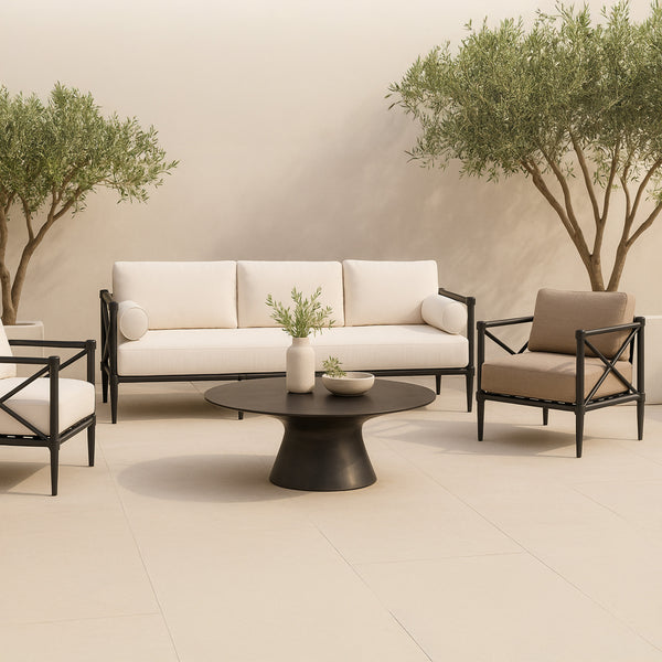 Moe's Bardo Outdoor Coffee Table in Deep Bronze
