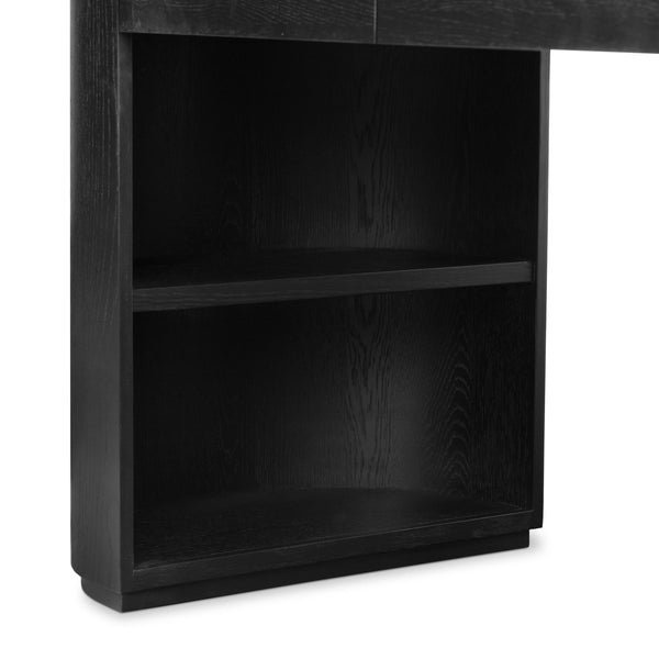 Pilar Desk - Brushed Ebony Oak