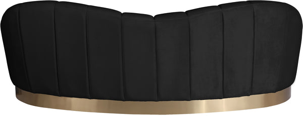 Jesse Sofa In Black Velvet