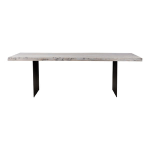 Evans Dining Table in White Acacia Wood