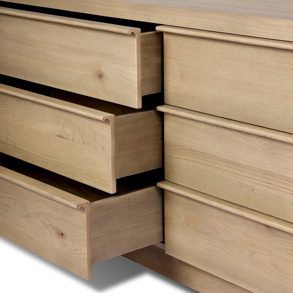 Aramis 6 Drawer Dresser - Sandy Oak Resawn