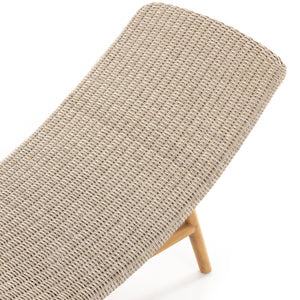 Portia Outdoor Chaise Lounge In White
