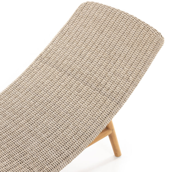 Portia Outdoor Chaise Lounge In White
