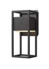 Barwick 1 Light Outdoor Wall Sconce in Black Finish