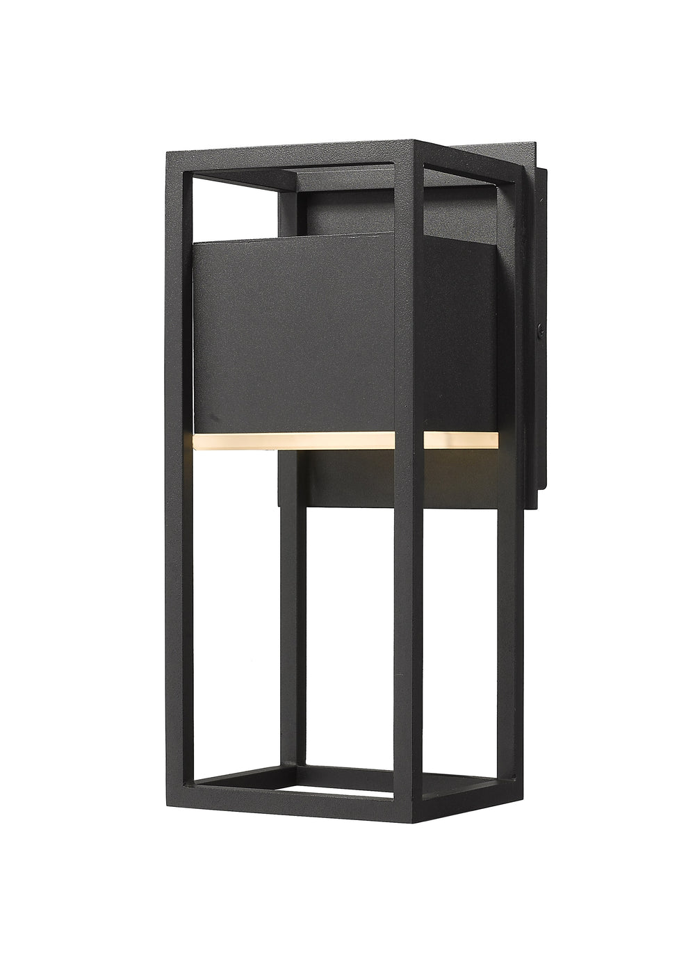 Barwick 1 Light Outdoor Wall Sconce in Black Finish