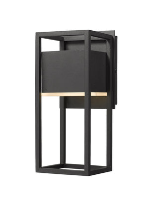 Barwick 1 Light Outdoor Wall Sconce in Black Finish
