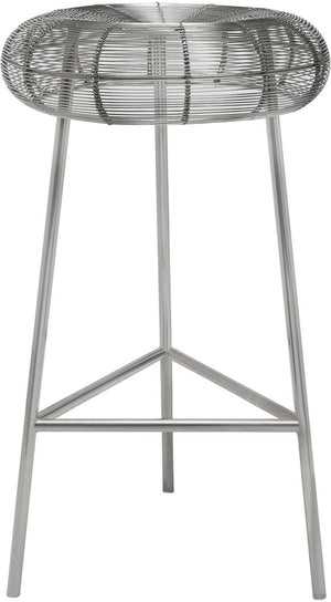 Sylvester Counter Stool In Silver