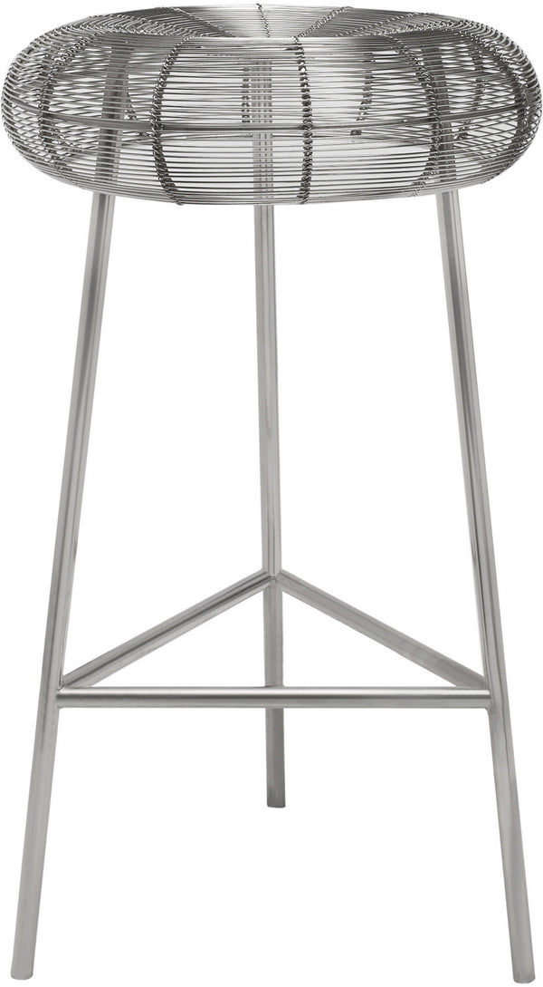Sylvester Counter Stool In Silver