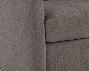 BIRRIT SWIVEL ARMCHAIR - ALASKA HEDGEHOG BROWN