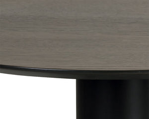 Monaco Coffee Table - Black - Light Grey Marble / Raw Umber