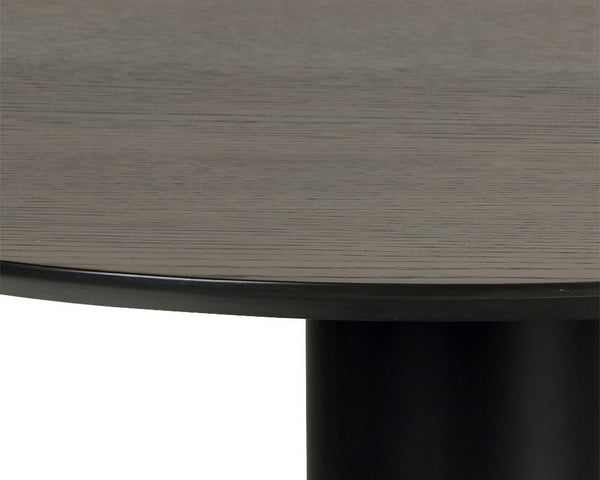 Monaco Coffee Table - Black - Light Grey Marble / Raw Umber