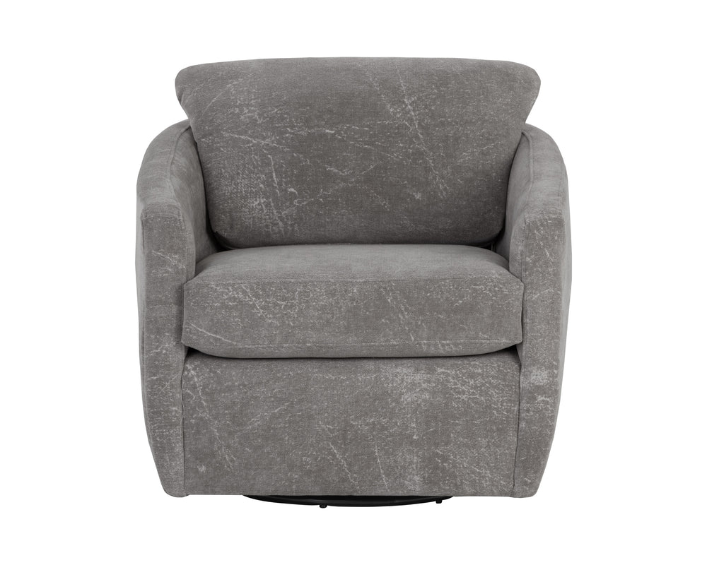 IRINA SWIVEL LOUNGE CHAIR - NEPAL PEBBLE