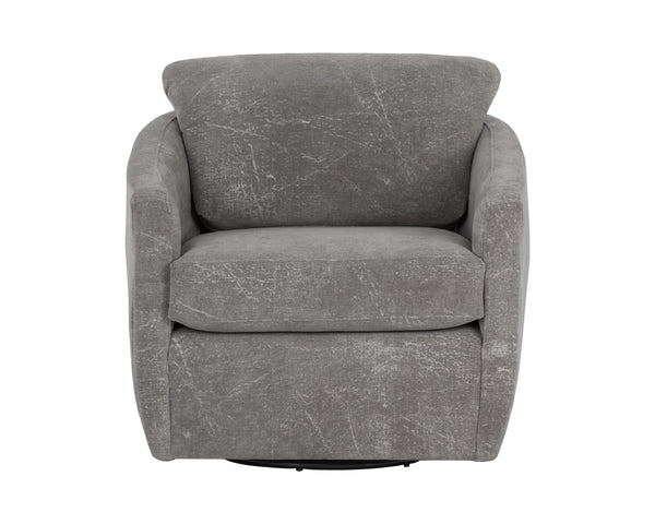 IRINA SWIVEL LOUNGE CHAIR - NEPAL PEBBLE