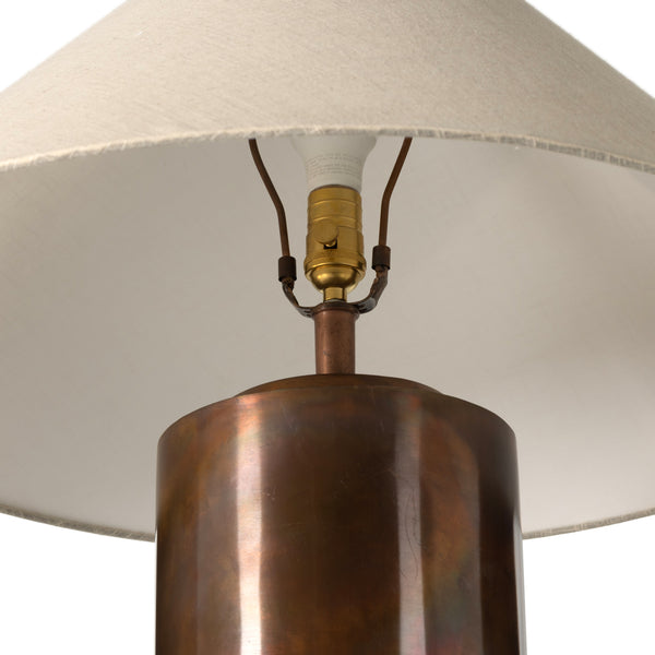 Seaton Floor Lamp In Iridescent Acid Wash