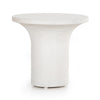 Parra Low End Table In Plaster Molded Concrete