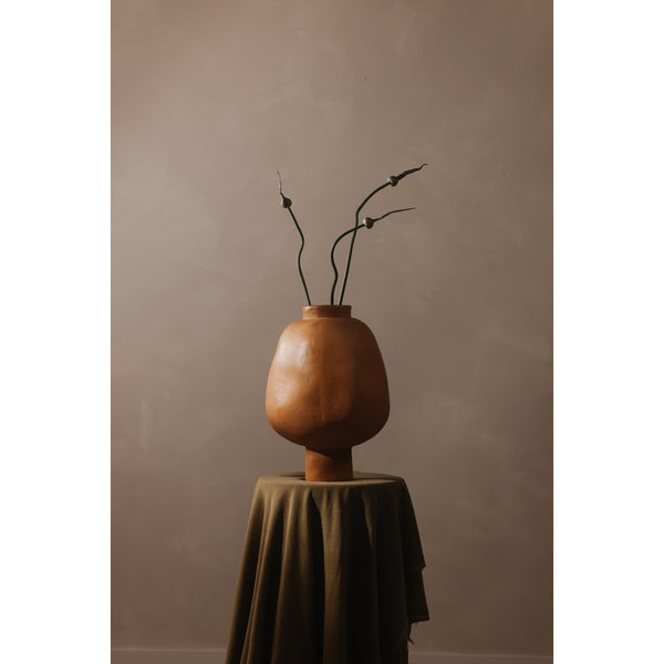Oma Decorative Vessel in Beige from Moe's