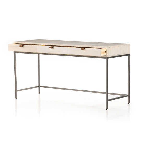 Trey Modular Writing Desk In Dove Poplar
