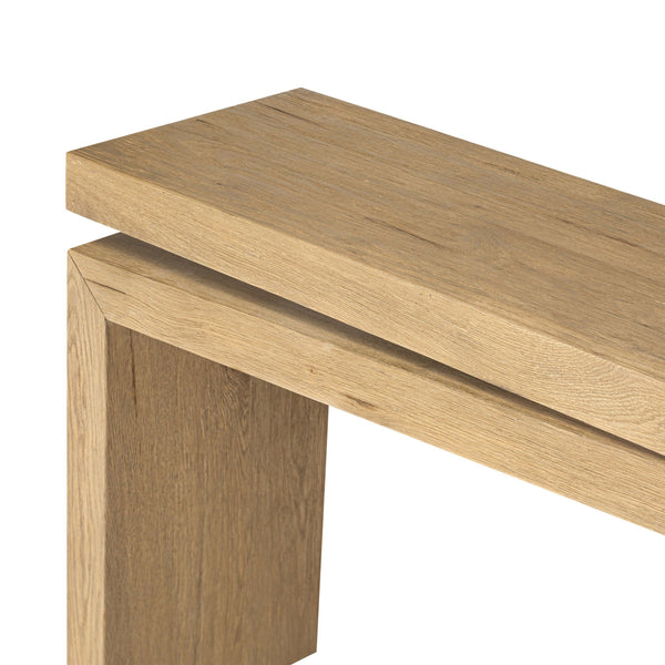 Matthes Console Table - 79" - Worn Oak Veneer