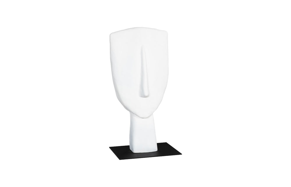 Cycladic Head Sculpture, Classic, White, Smallallall