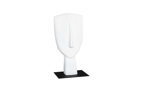 Cycladic Head Sculpture, Classic, White, Smallallall