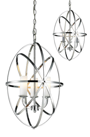 Aranya 3 Light Pendant in Chrome Finish