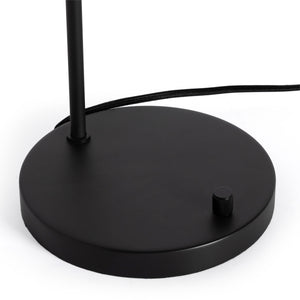 Cullen Task Lamp In Black Leather