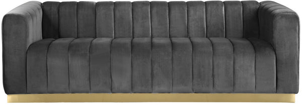 Francis Sofa In Grey Velvet