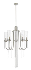 Siena 5 Light Chandelier in Brushed Nickel Finish
