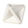 Sophia 5.5 L x 5.5 W x 8.5 H White Marble Decor Stand