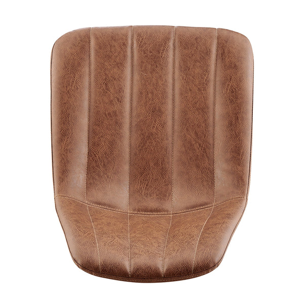 Robert KD PU Dining Side Chair, Umber Brown