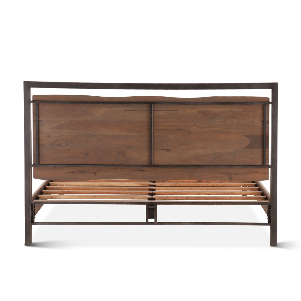 Aspen King Bed, Smoked Acacia