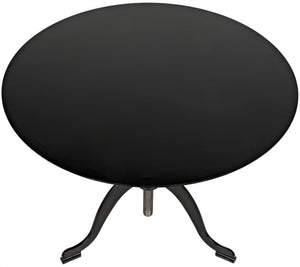 Kaldera Industrial Steel Side Table in Matte Black