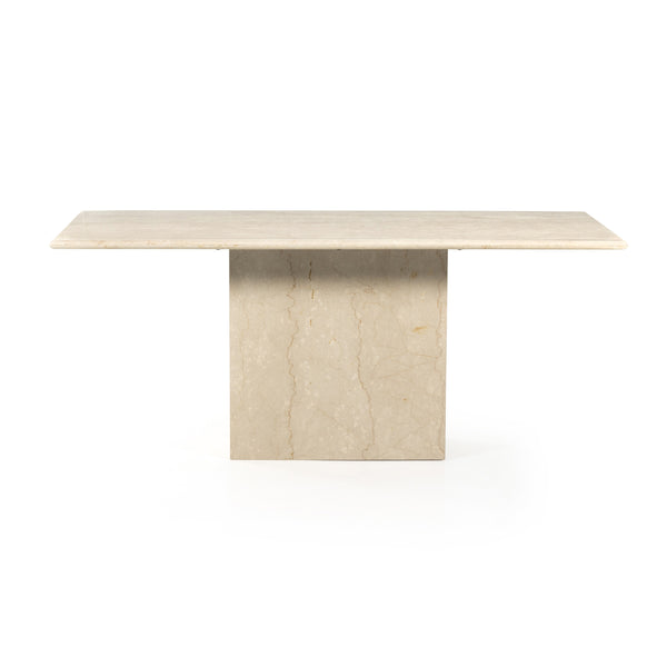 Arum Dining Table In Cream Marble
