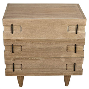 David 32" Side Table, Washed Walnut