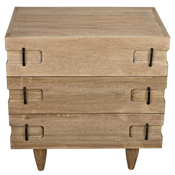 David 32" Side Table, Washed Walnut