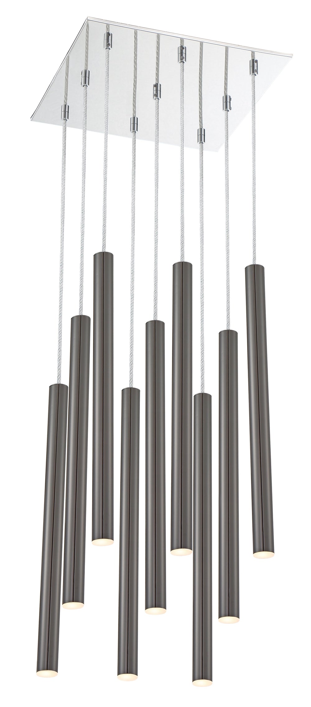 Forest 9 Light Island/Billiard in Chrome Finish