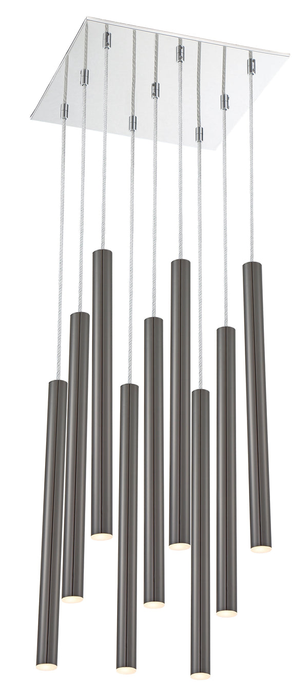 Forest 9 Light Island/Billiard in Chrome Finish